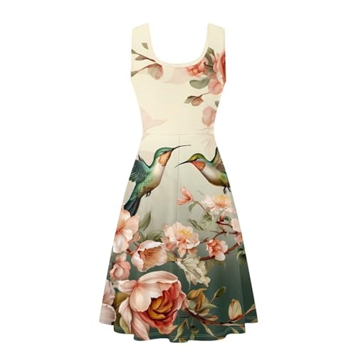 Image of TOADDITDO Womens Summer Sleeveless Tank Dress with 2 Side Pockets XS-4XL Plus Size