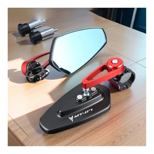 Espejos retrovisores motocicleta MT07 universales para manillar de scooter 3
