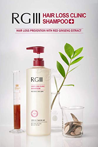 RGIII HAIR LOSS CLINIC SHAMPOO w/A single active panax ginseng root extract for mitigating hair loss and nourishing scalp(520ml/17.58 fl oz.)