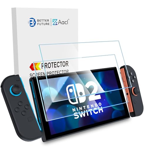 AACL Screen Protector for Nintendo Switch 2 Screen Protector 2025 [7.9 inch],Tempered Glass film,Ultra Clear,2 Pack