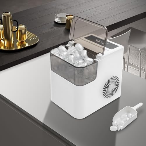 Máquina Portátil de Hielo para Encimera 1.4L 110V Blanca miniatura 6