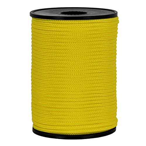 Corderie Italiane 006036906 Cordino Colorato Hobby Giallo, 2 Mm, 100 M