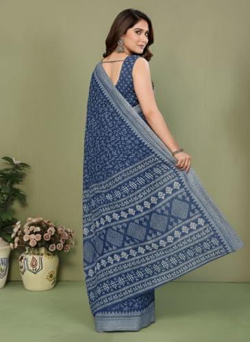 Image of Yashika Women's Georgette Saree with Blouse Piece for Traditional Ethinic Wear Sari