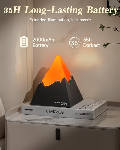 Lámpara Volcano Recargable Luz Nocturna con Temporizador miniatura 2