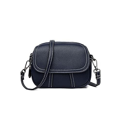 Sac bandoulière pour femme bleu en cuir PU, l'allié idéal de vos sorties en ville et terrasses