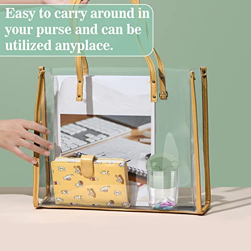 Pill Crusher, Cutter And Grinder, Glodeals Pill Splitter Crushes Pills, Vitamins, Tablets, Stainless Steel Blade, Two Built-In Pill Box Removable Drinking Cup (Green) #TOP6