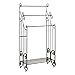Kings Brand Furniture Metal Free Towel Rack Stand with Shelf, Pewter