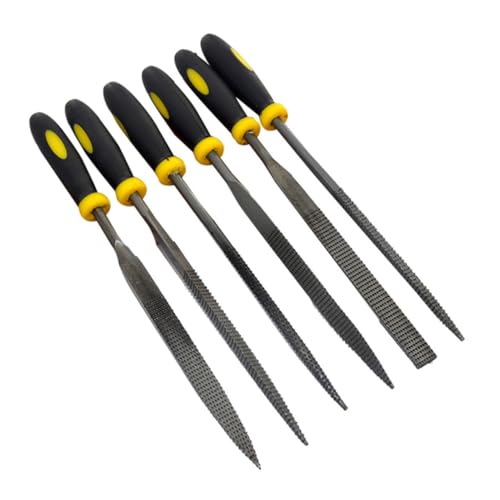 DOITOOL Flat Wood Files Set of Wood Rasp Files Anti-slip Handles for Precise Carving and Shaping