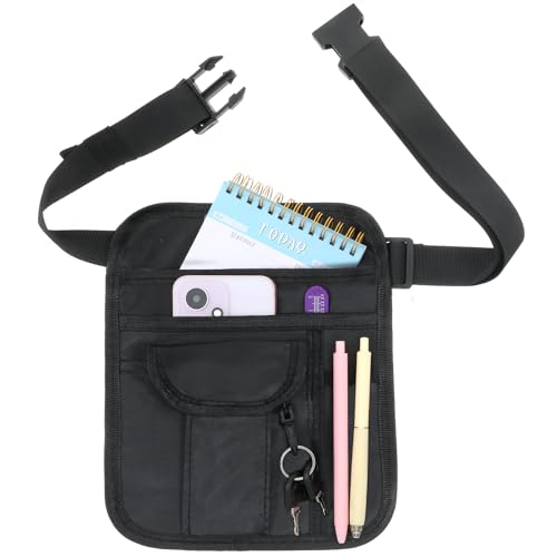 Utility Belt Server Apron Waitress Server Apron with Multiple Pockets Servers Aprons Waist Pouch with Adjustable Belt Waitress Accessories Bag Utility Waist Pack for Restaurants, Gardening, Nursing
