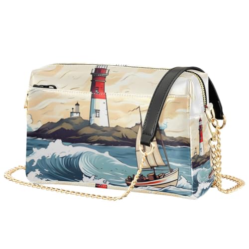 Sac à bandoulière femme motifs marins résistant pour ranger vos affaires