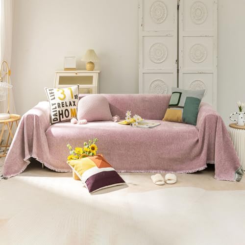 VClife Boho Pink Couch Cover Loveseat Cover Furniture Protector 71 x 118
