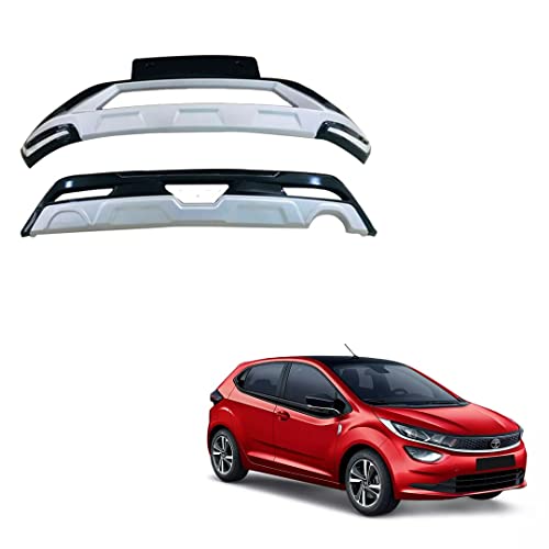 Image of Acrylonitrile Butadiene Styrene (ABS) Front & Rear Bumper Protector Guard for Tata Altroz
