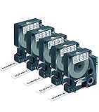 Label Orison-Compatible with Dymo D1 Clear Tape Labels 45010 S0720500 1/2 Inch(12mm) x 23 Feet(7m)...