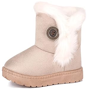 Girls Boys Warm Winter Boots Kids Outdoor Snow Boots(Toddler/Little Kid)