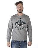 Verkaufspreis: 205,000€ Kenzo - MAN Sweatshirt 4XC5SW055 GRAUES Augen Sweatshirt XXXL