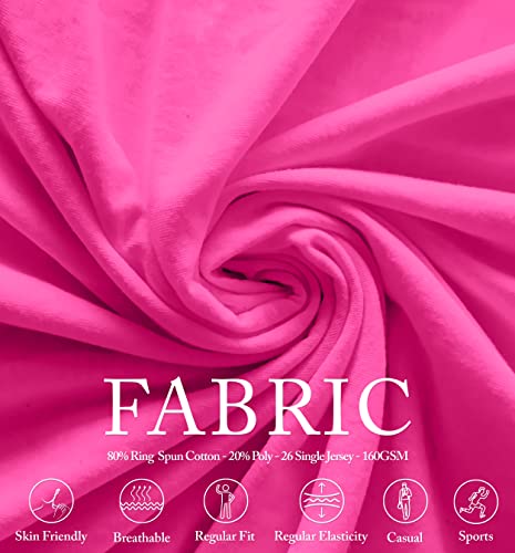 image for URBAN BUCK Womens Neon Athletic High Visibility Sport Shirt Casual Sho