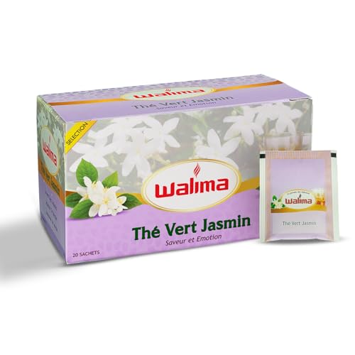 Infusión Té Verde Jazmín - Walima, 20 Bolsas Para Té, Una Invitación a la Calma y Serenidad con la Fineza del Té de Jazmín