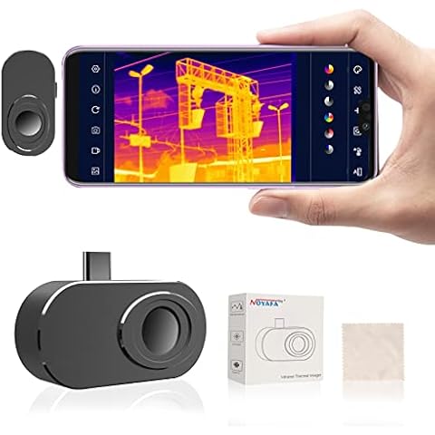 Thermal Camera for Android USB-C, Upgraded Smartphones Thermal Camera 256 x 192 IR Resolution, MSX Image Enhancement Technology, for Home Use, Building, Factory NF-586S Cover