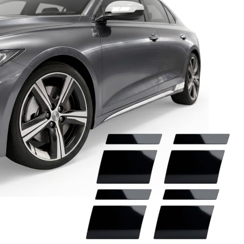 Image of Car Wheel Rim Reflective Decals,Stripes Stickers for 18-21 inch Wheels Tire Rim Decor (Black)
