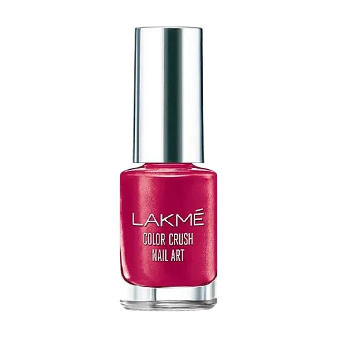 LAKMÉ Color Crush Nailart, M5 Burgundy, 6 Ml, Shimmery Finish