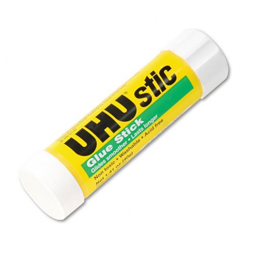 UHU : UHU Stic Permanent Clear Application Glue Stick, 1.41oz. -:- Sold as 2 Packs of - 1 - / - Total of 2 Each