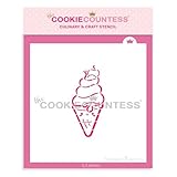 The Cookie Countess Ice Cream for All PYO Stencil