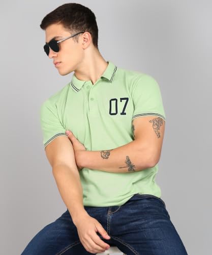 Image of INKKR Men's Soild Collar Neck Half Sleeve Polo T-Shirt Combo