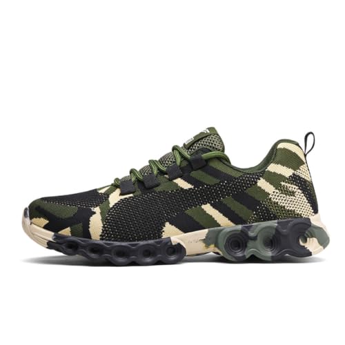 Image of Camo Men Outdoor Sneakers Camouflage Running Shoes Male Military Training Casual Sports Rock Climbing Camping Hiking Shoe Footwear