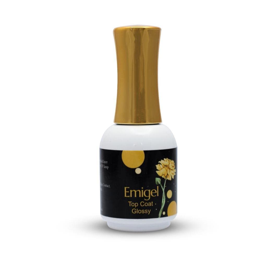 INENCE® Top Coat- 15ML No Wipe Top Coat Gel Nail Polish Gloss Shine Finish Long Lasting Home DIY Professional Manicure