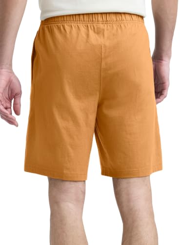 Image of Champion Men's Lounge Shorts, Standard Fit, 9 Inch Inseam, Lightweight 100% Cotton, Available in Regular and Big & Tall