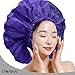 DONNA Super Jumbo Shower Cap – Comfortable Elastic Band, 100% Waterproof Hair Cap for Long Hair, Braids & Thick Styles, Reusable Big Shower Cap for Women, Keeps Hair Dry & Protected, PINK