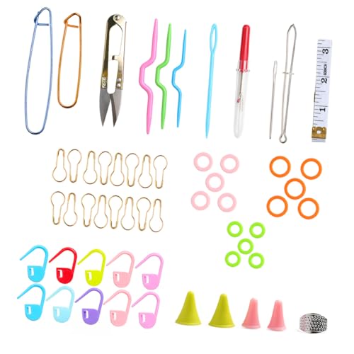 Kit de tricotage avec aiguilles circulaires fluides UTHCLO pour tricoter sans couture