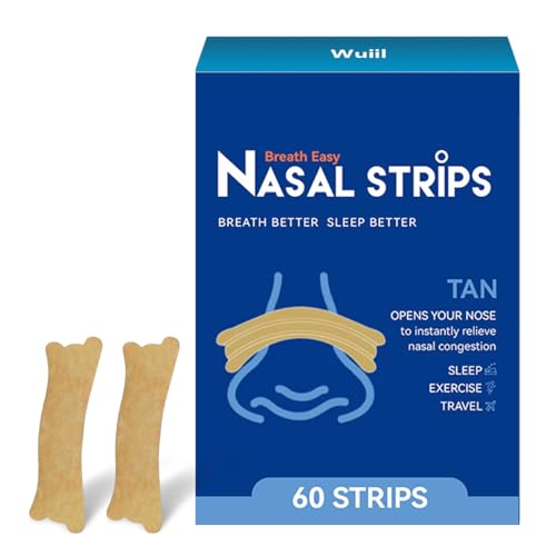 60 Tiras Nasales Antironquidos Para Dormir,Nasal Strips Deportivas,Ayuda a Dejar De Roncar Y Alivio De La Congestión Nasal,Respira Mejor,Mejora La Respiración Y El Sueño Mejorando El Flujo De Aire