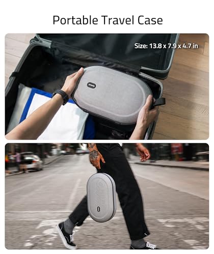 Syntech Hard Carrying Case Compatible with Meta Quest 3S/Quest 3/Oculus Quest2/VP/Pico4, Accessories VR Gaming Headset with Elite Strap, Touch Controllers, Ultra-Sleek Design for Travel Storage, Gray - Image 4