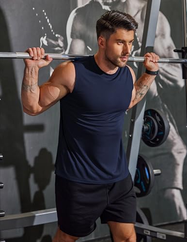 Image of COOFANDY Men's 3 Pack Workout Tank Tops Gym Muscle Tee Bodybuilding Fitness Sleeveless T Shirts