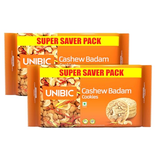 Unibic Cashew Badam Cookies, 500g (Pack of 2) | Nutty Goodness in Every Bite | Your Favourite Teatime Snack | Cholesterol Free | 1 Kg (B0D3V9R3ZF) Amazon Price History, Amazon Price Tracker