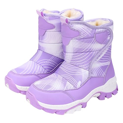Girls Outdoor Hiking Boots Boys Warm Comfortable Non Slip Mid Calf Winter Shoes Thick Warm Boots2