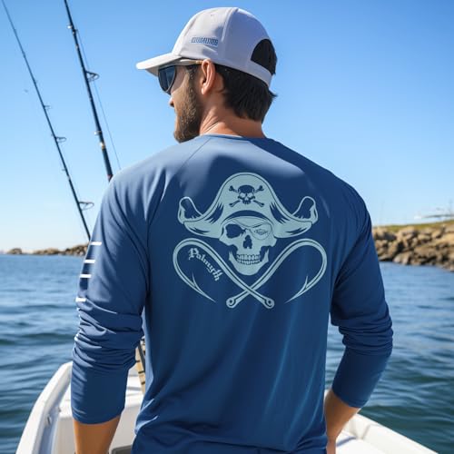 Palmyth Mens Fishing Shirts Long Sleeve Sun Protection Shirts UPF 50+ Rash Guard T-Shirt Tee3