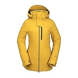 Volcom Womens 3D Stretch Gore-Tex Jacket, Resin Gold, M