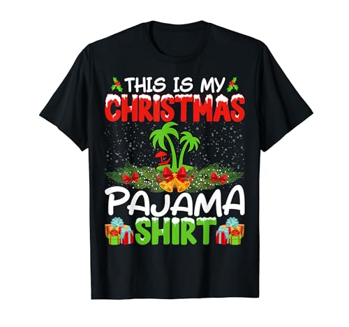 Vacation Xmas Pajama Shirt Vacation Christmas Holiday Camiseta