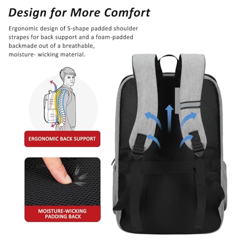 Image of Travel Laptop Backpack with USB Charging Port+Anti-Theft[Water Resistant] College School Bookbag Fits 16 Inch Laptop