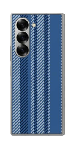 ClearView サムスン Galaxy Z Fold6用 プリント 背面 保護 フィルム 日本製 Design by YA ストライプ スーツ柄風