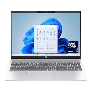 HP OmniBook 5 16 inch AI PC, 2K Touchscreen Display, Intel Core Ultra 5 225U, 16 GB RAM, 512 GB SSD, Intel Graphics, Windows 11 Home, Glacier Silver, 16-af1700nr