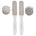 Probelle Double Sided Multidirectional Nickel Foot File Callus Remover - Immediately Reduces calluses and Corns to Powder for Instant Results, Safe Tool (White)