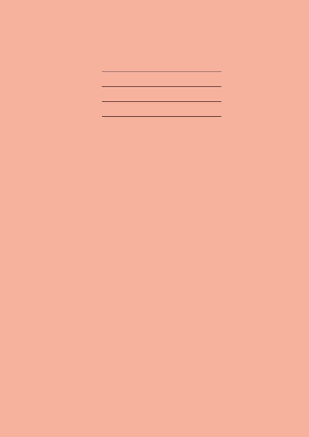 A4 Exercise Book: 100 pages 90gsm, 8mm lined ruled with margin notebook for Schools,Office and Homes-Rose