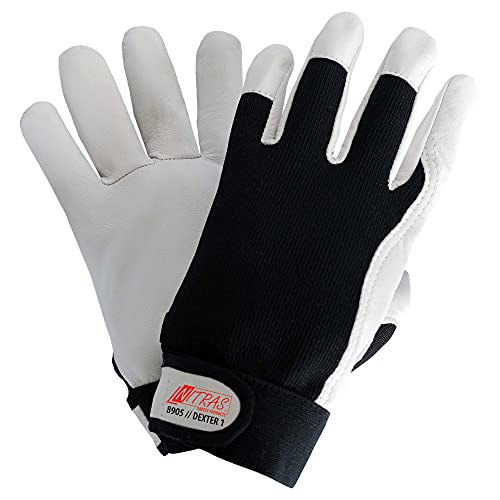 Guantes de protección Nitras Dexter 1 talla 7 negros para trabajo de precisión en pack de 6 pares