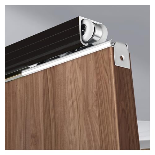Kit de rail pour porte coulissante haut de gamme de 84 pouces montage plafond avec poulie