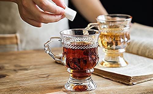 Mahi Enterprise® Glass Coffee Mug with Handle 150 ML - Set of 6, Clear Tea Cup Set for Coffee, Tea, Milk, Hot & Cold Beverage (Transparent) 3