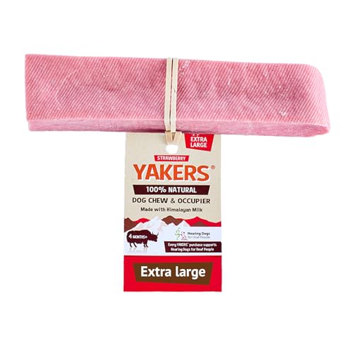 YAKERS Strawberry Dog Chew Extra Large