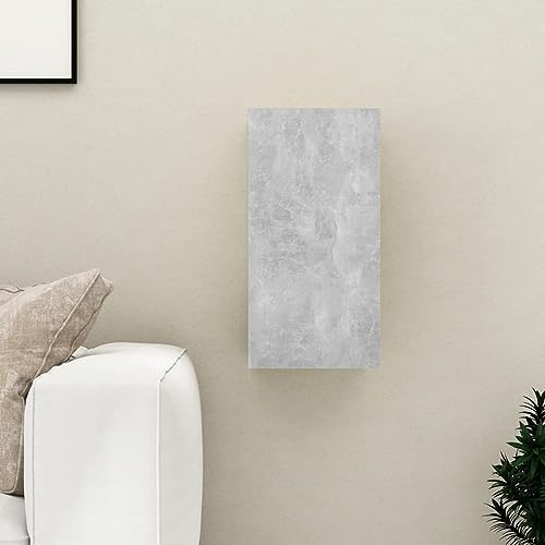 LAPOOH Mueble de TV gris concreto 30,5 x 30 x 60 cm, madera de ingeniería, mueble de TV, mueble de TV para sala de estar, muebles de entretenimiento en el hogar-803334